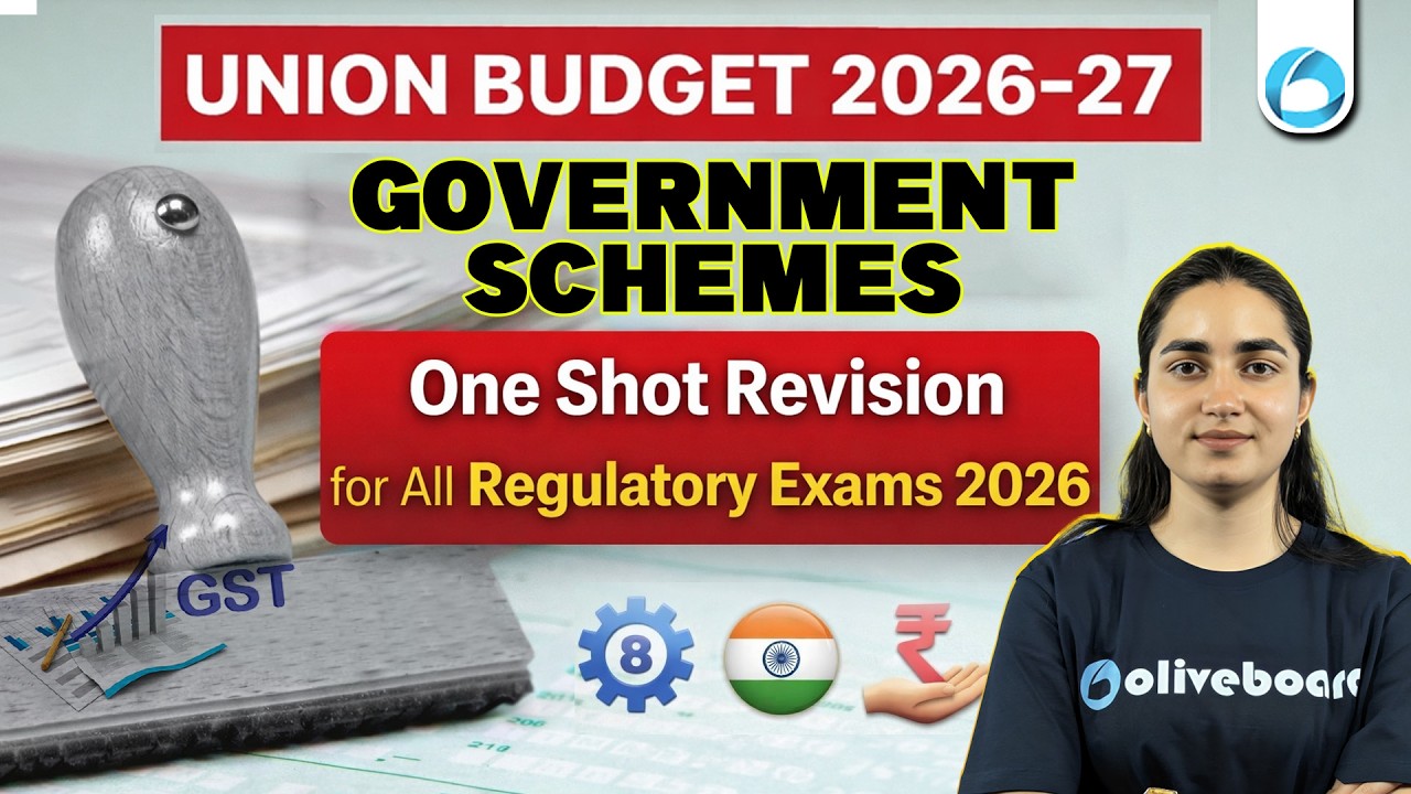 Union Budget 2026–27 Government Schemes | One Shot Revision for RBI Grade B, NABARD & SEBI