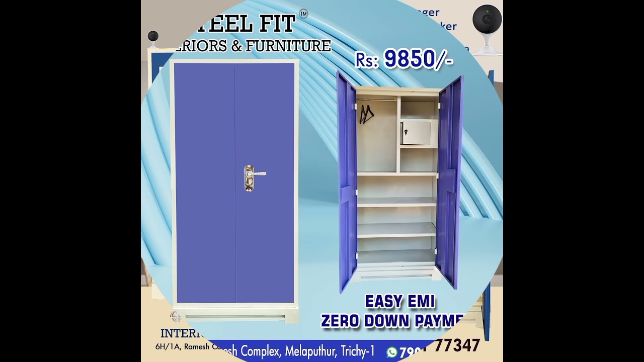 Steel Bero Collection in Reasonable Price @Trichy #bero #almirah #modernwardrobedesign #wardrobe