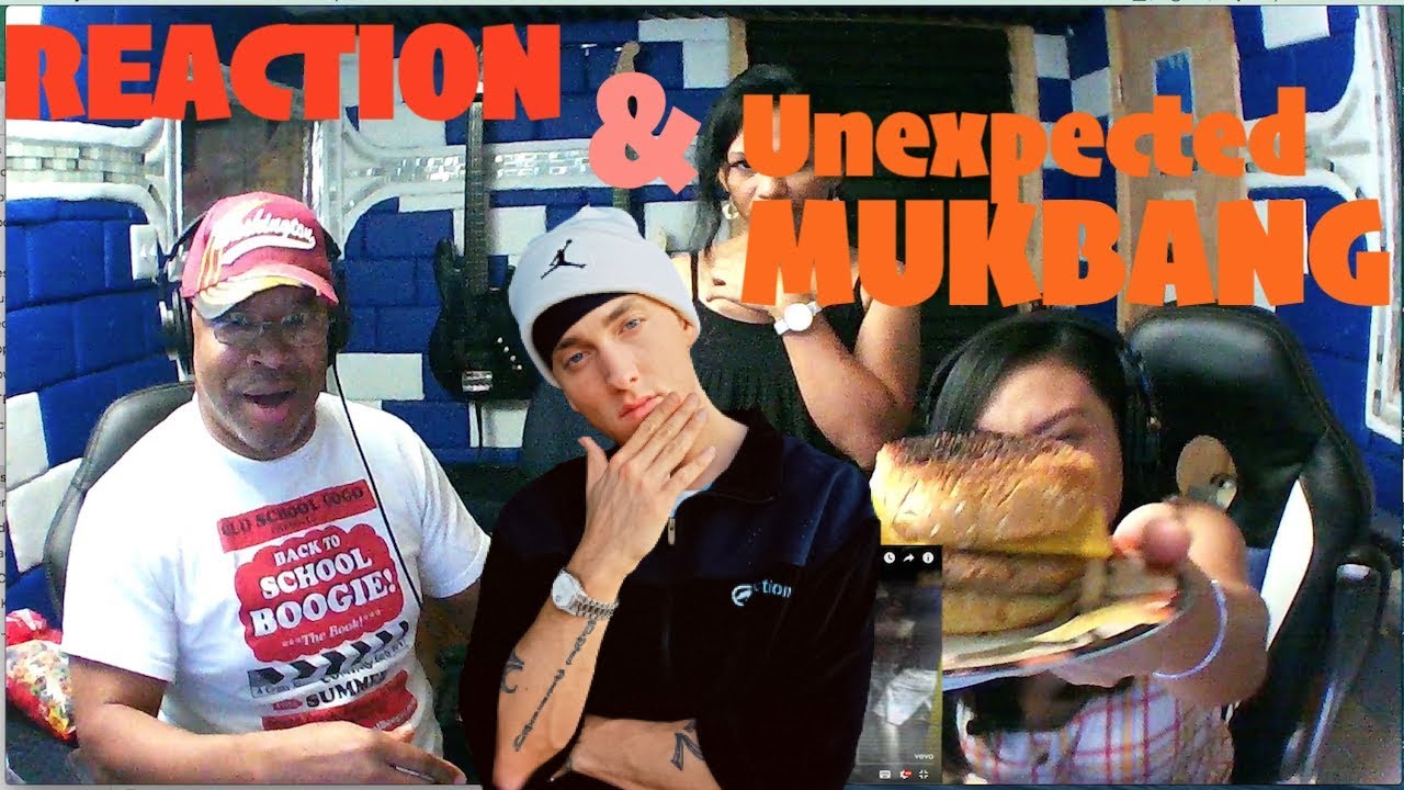 Unexpected Mukbang  Eminem - Berzerk Producer Reaction