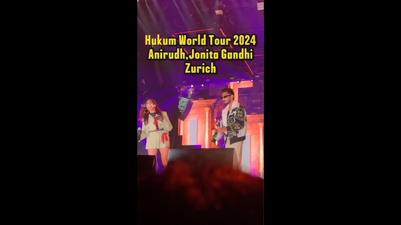 Anirudh Live Concert | Jonita Gandhi | Halamathi Habibo | Thalapathy Vijay | Hukum World Tour 2024 |