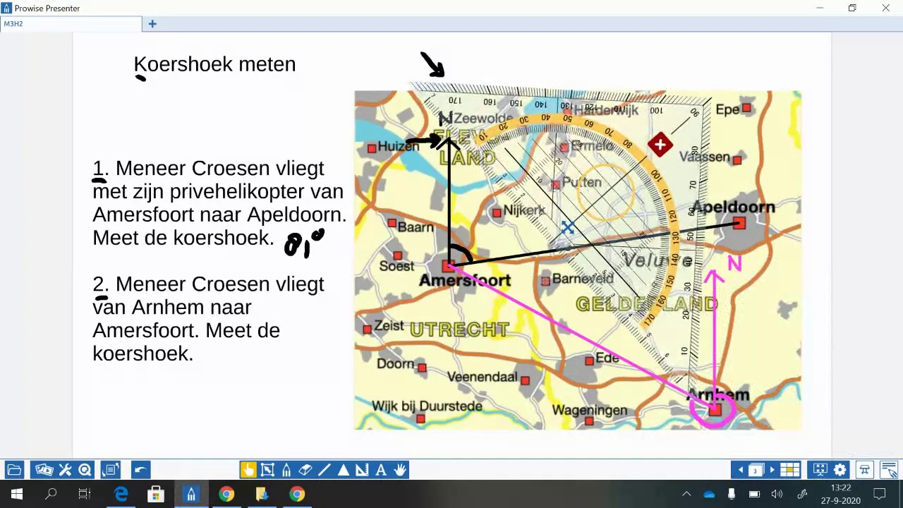 Koershoek meten