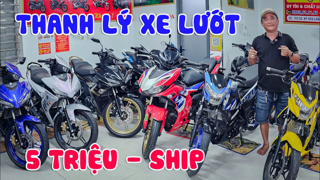 THANH LÝ XE LƯỚT EXCITER 150 155 ABS WINNER V3 NVX 155 MXKING SATRIA SONIC SỐC 5 TRIỆU XE MA