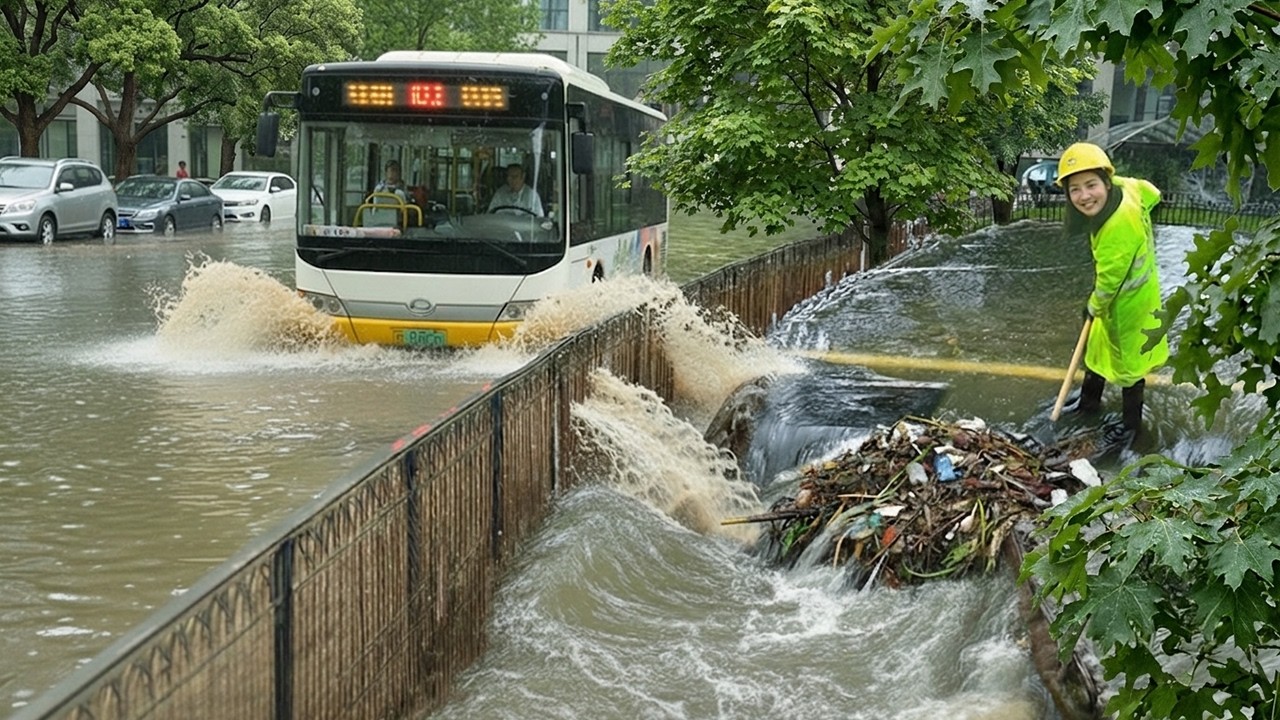Rescue Dangerous Floodwaters After Intense Rainstorm