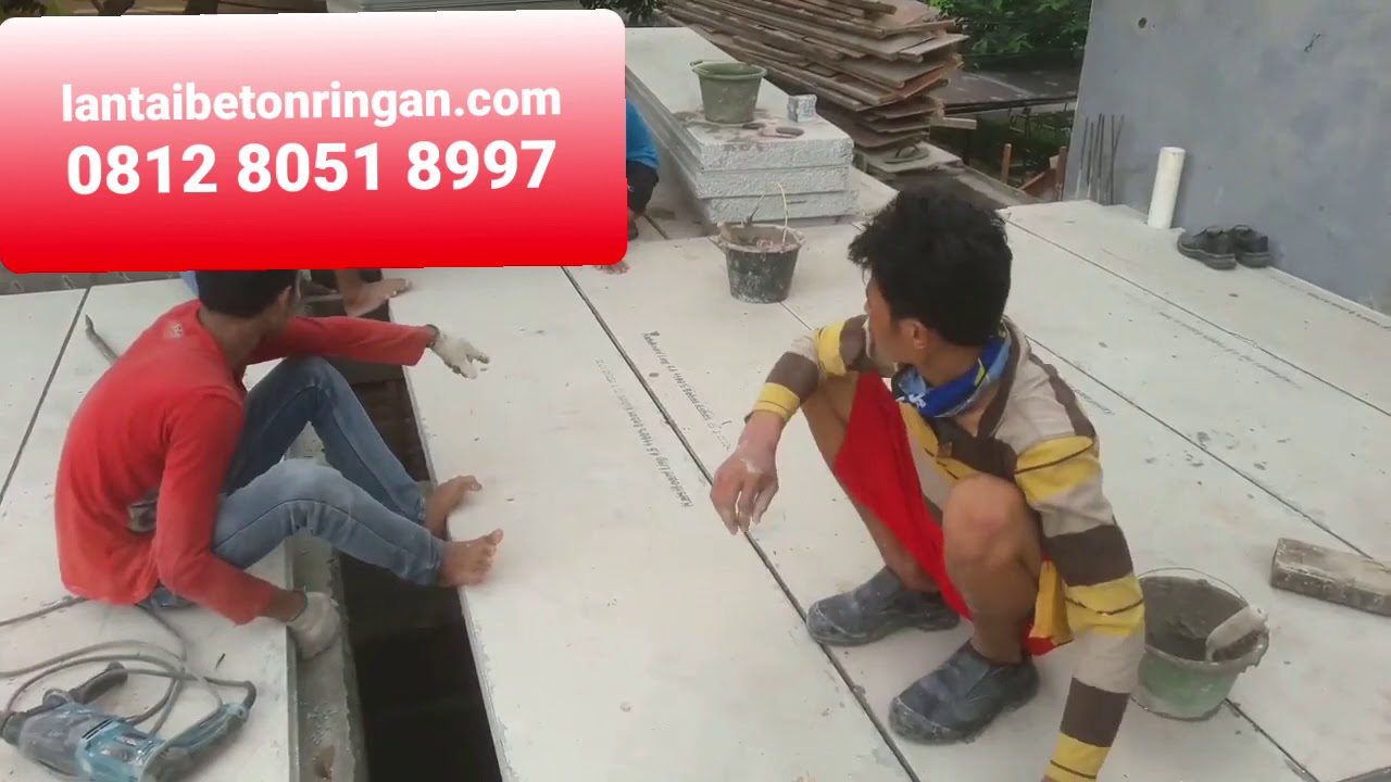 Cara pasang lantai beton ringan qpanel