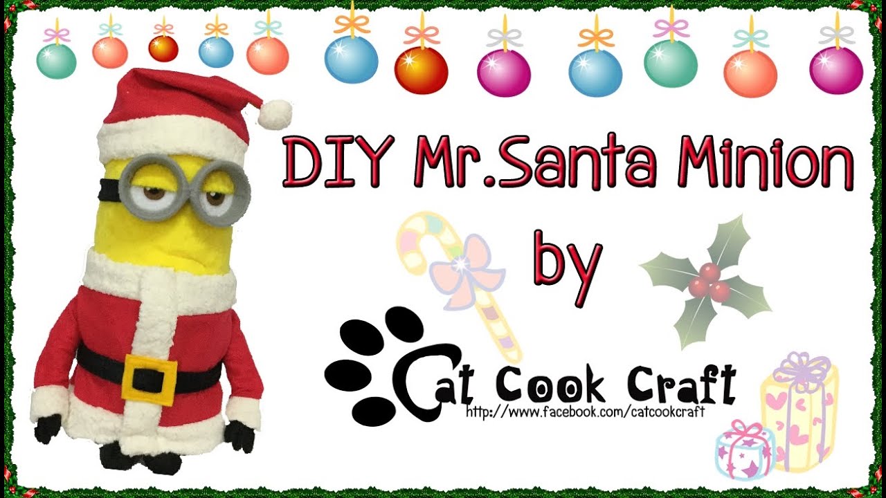 DIY Mr. Santa Minion outfit (Free pattern)