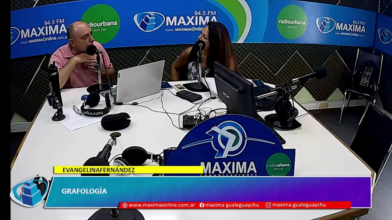 EVANGELINA FERNÁNDEZ. GRAFOLOGÍA | Radio Máxima 94.5mhz. Gualeguaychú