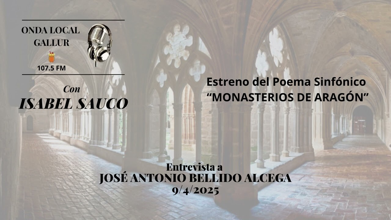 Entrevista a José Antonio Bellido de Isabel Sauco  por el Estreno Monasterios de Aragón