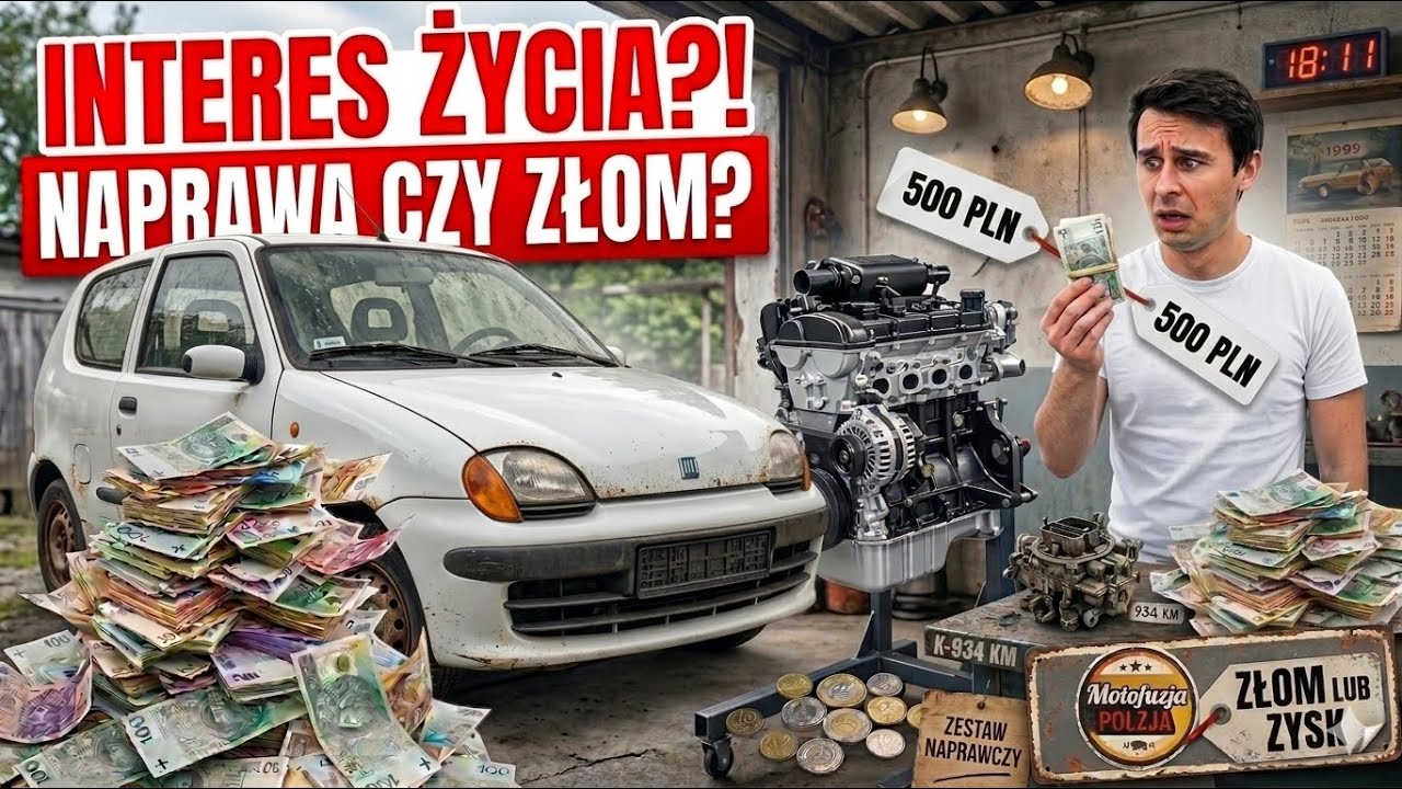 Seicento za 550PLN ile na tym zarobię w 2025r? Motofuzja Ratuje #5