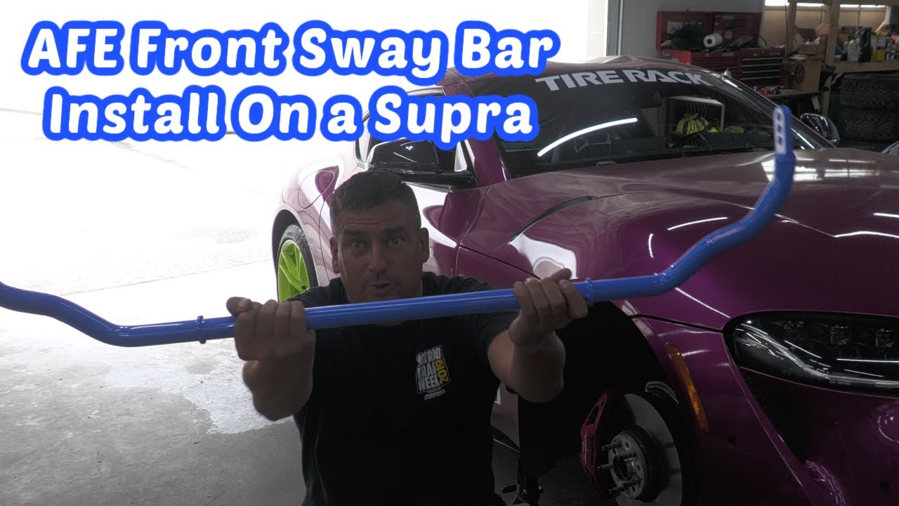 How To Install AFE Front Sway Bar On a Supra