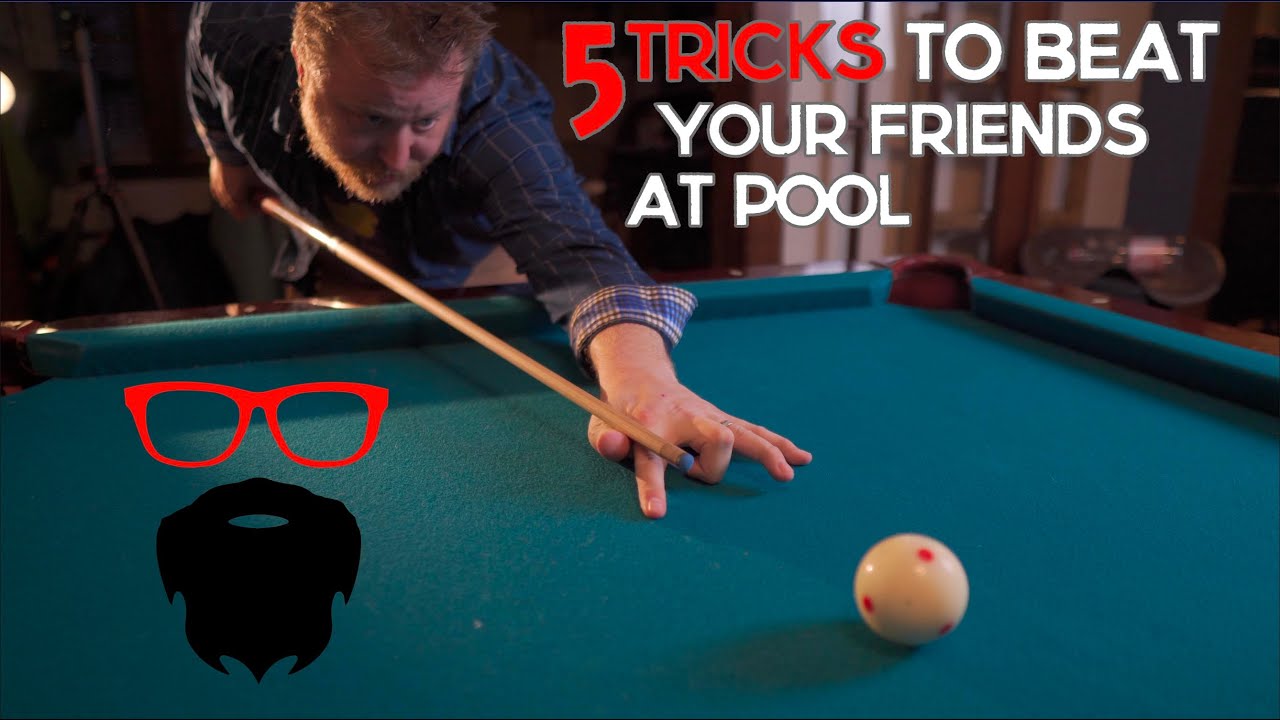 5 tricks to beat your friends at pool.  Improve your pool game fundamentals.