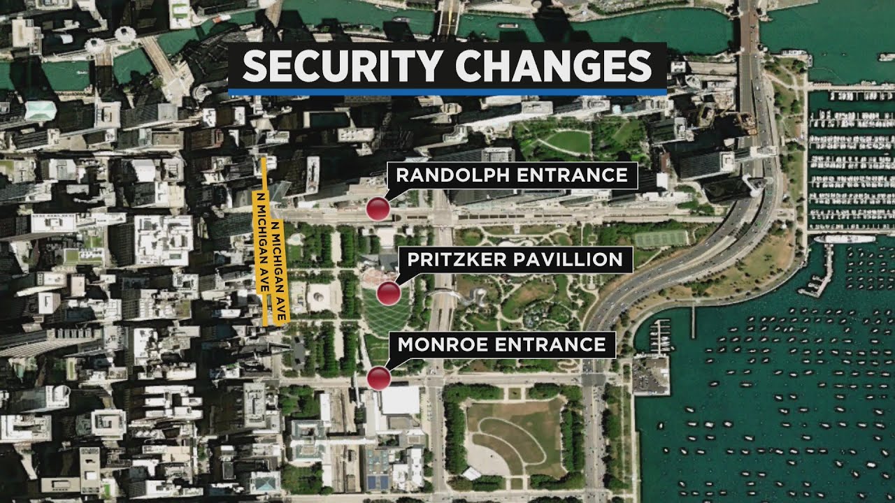 New security measures at Pritzker Pavilion reduce number of entrances