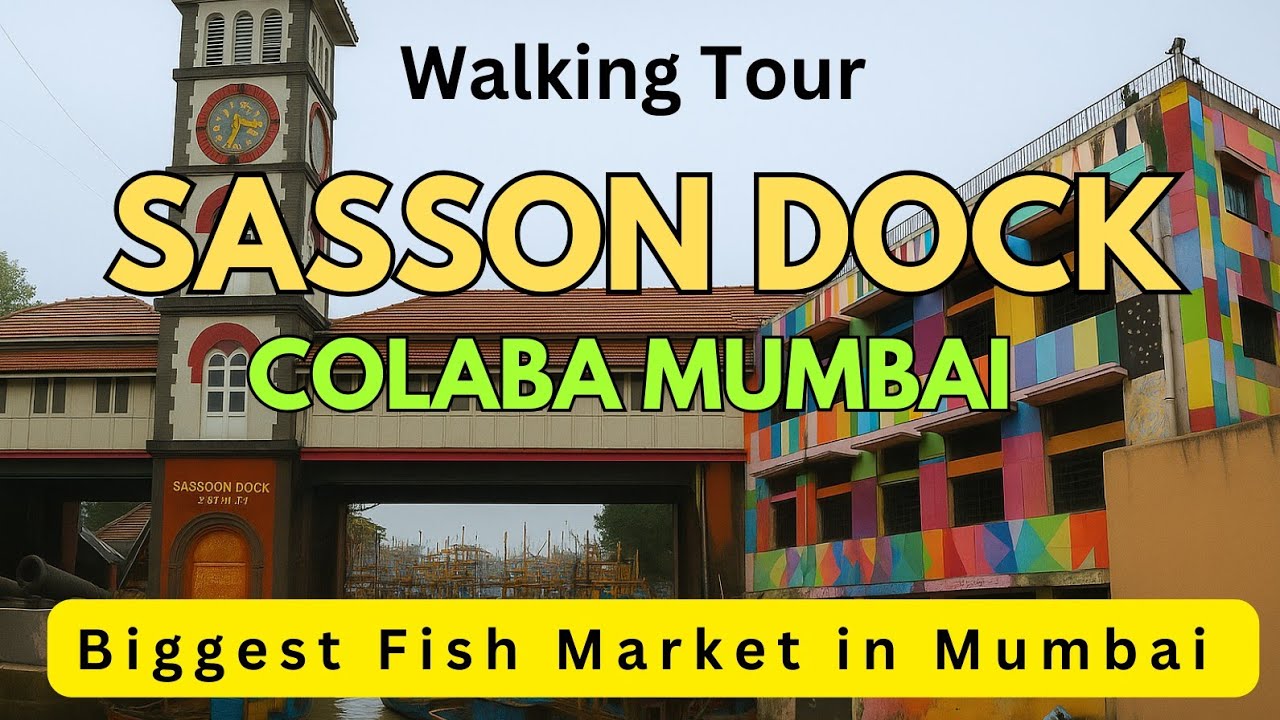 Sassoon Dock Fish Market Mumbai | Walking Tour 4K | Sassoon Dock walk Tour 