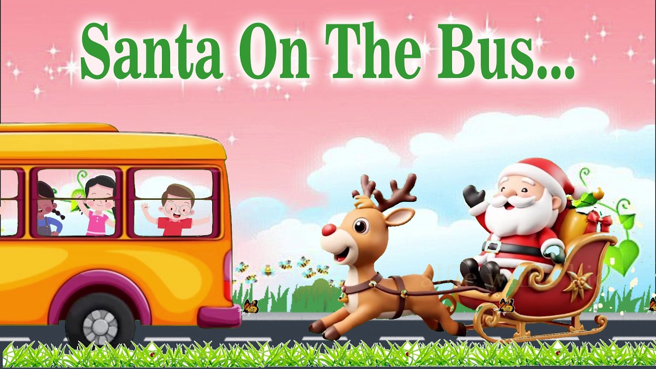Santa On the Bus |Chilrens Rhymes |Kinder Garden New Song |Wheels On The Bus |@AlfieWilfiekids