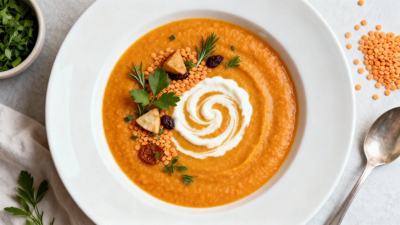 Sopa Crema de Lenteja - un delicio para cualquier momento del dia || Receta clásica española