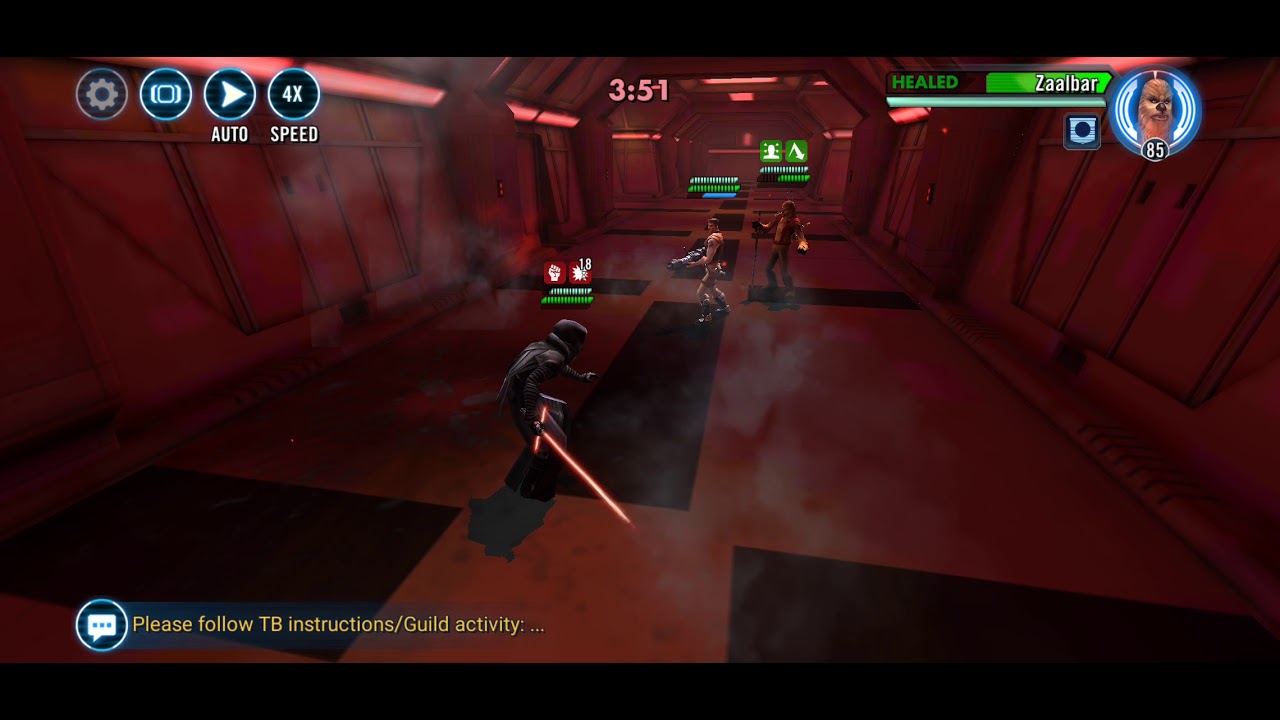SWGOH Normal Conquest Stage 3, OR nodes are no match for Kylo Ren.