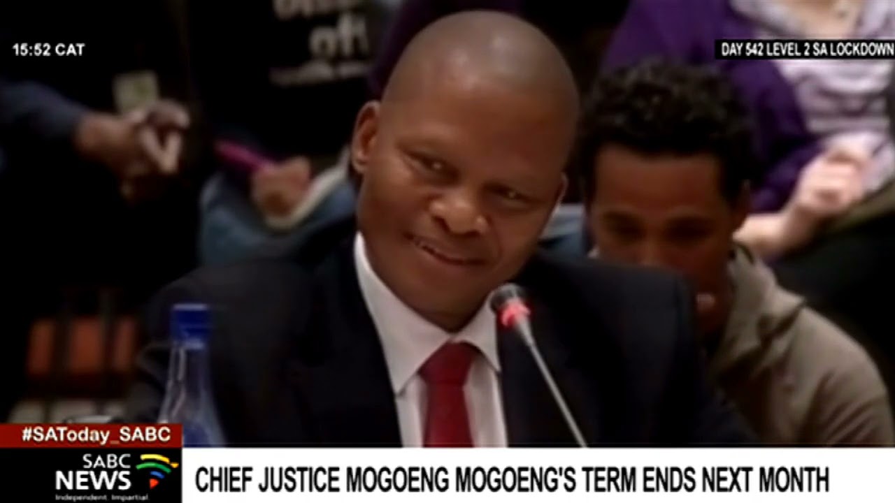 Chief Justice Mogoeng Mogoeng's term ends next month
