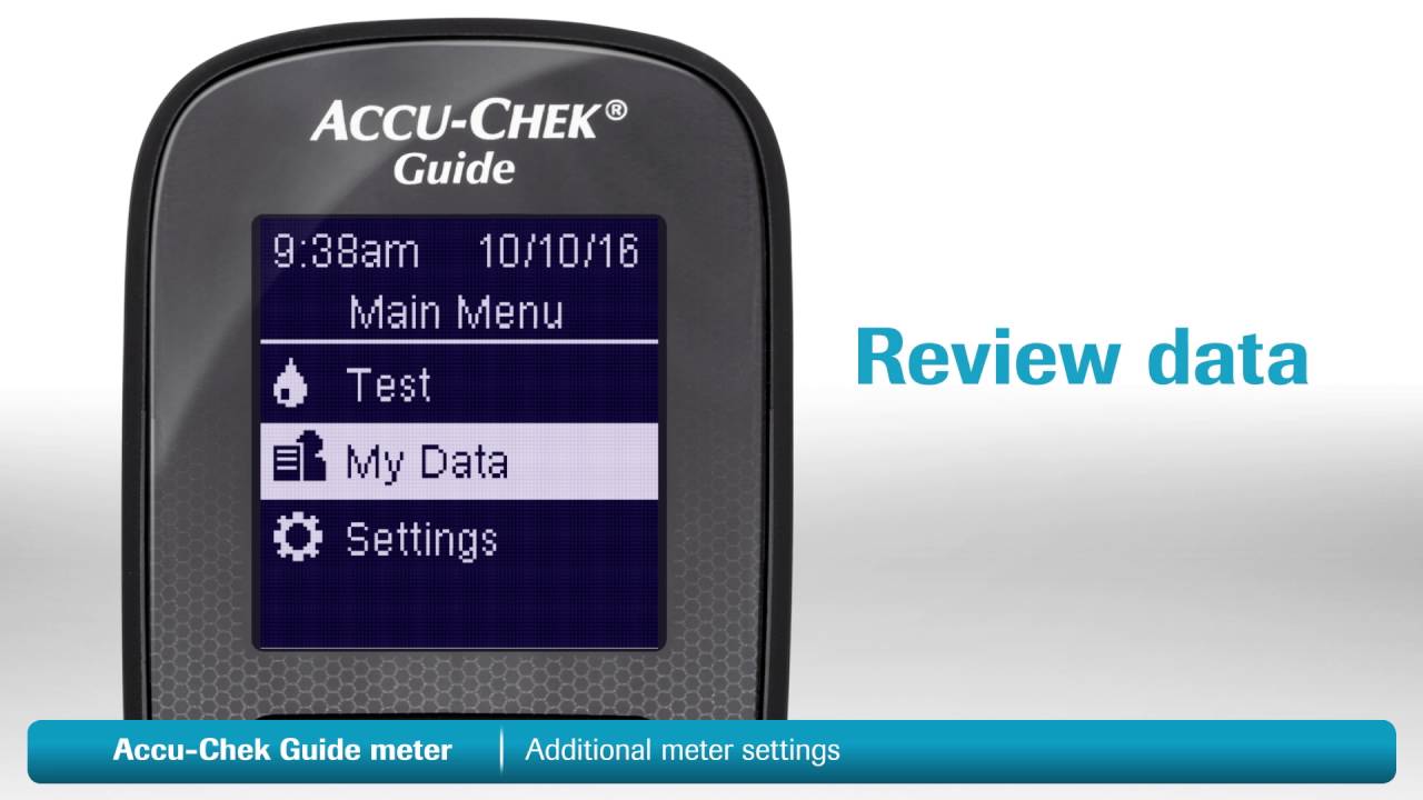 Accu-Chek Guide - Additional meter settings