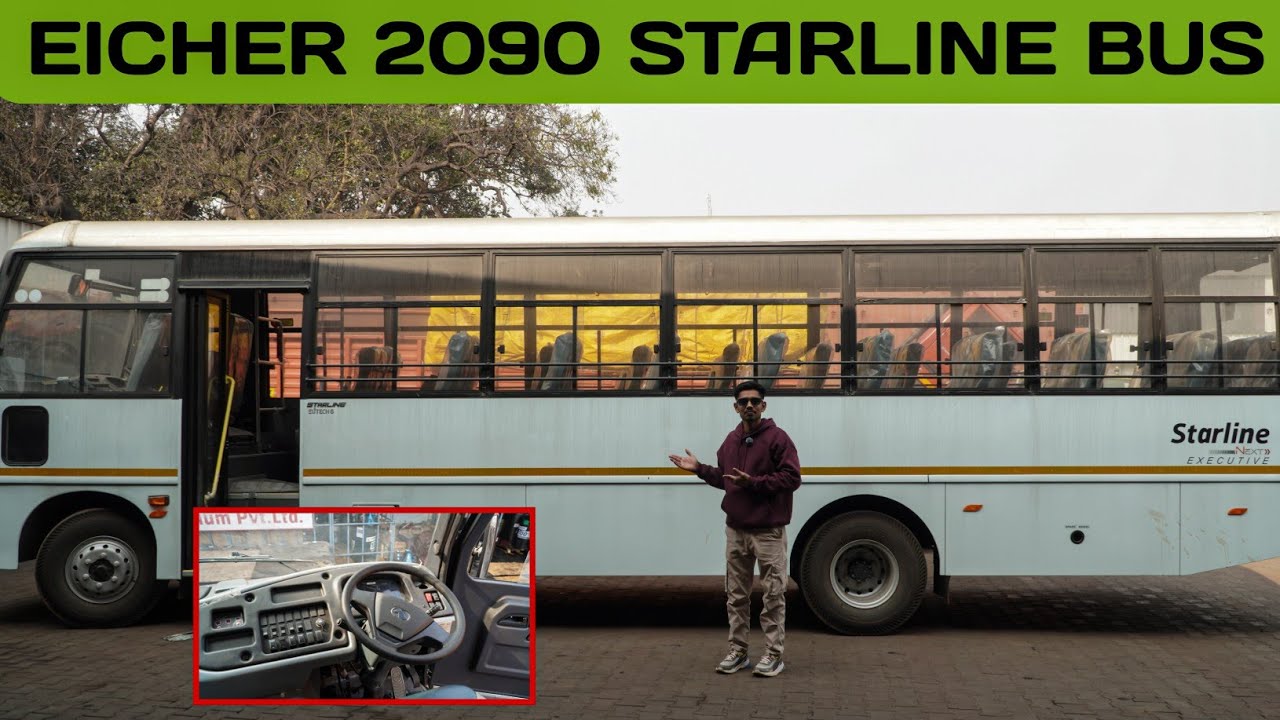 New Eicher 2090 Starline Bus ! Price ,Mailage  ! Full Detailed Video