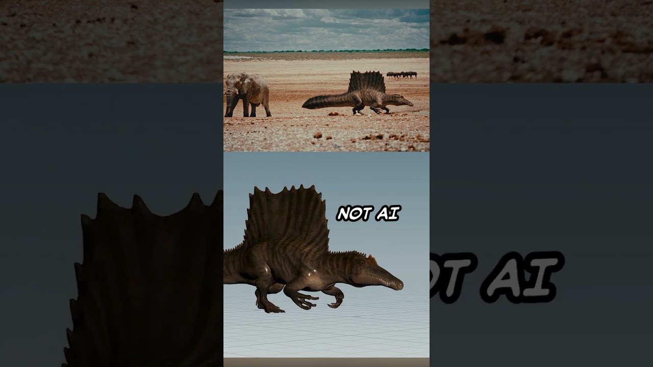 Thirsty SPINOSAURUS | Making Of #dinosaur #spinosaurus #jurassicworld #rebirth #cgi #vfx