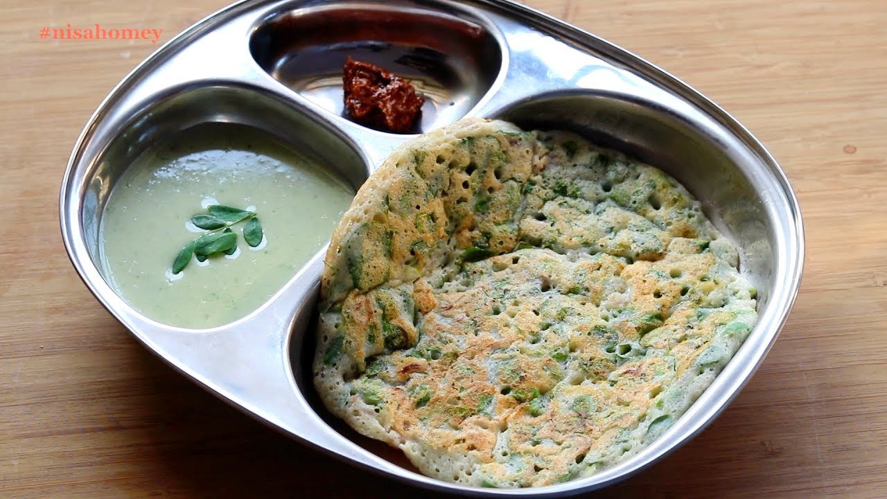 Moringa Uthappam Recipe - How To Make Moringa Uthappam - Healthy Millet Recipes | Nisa Homey