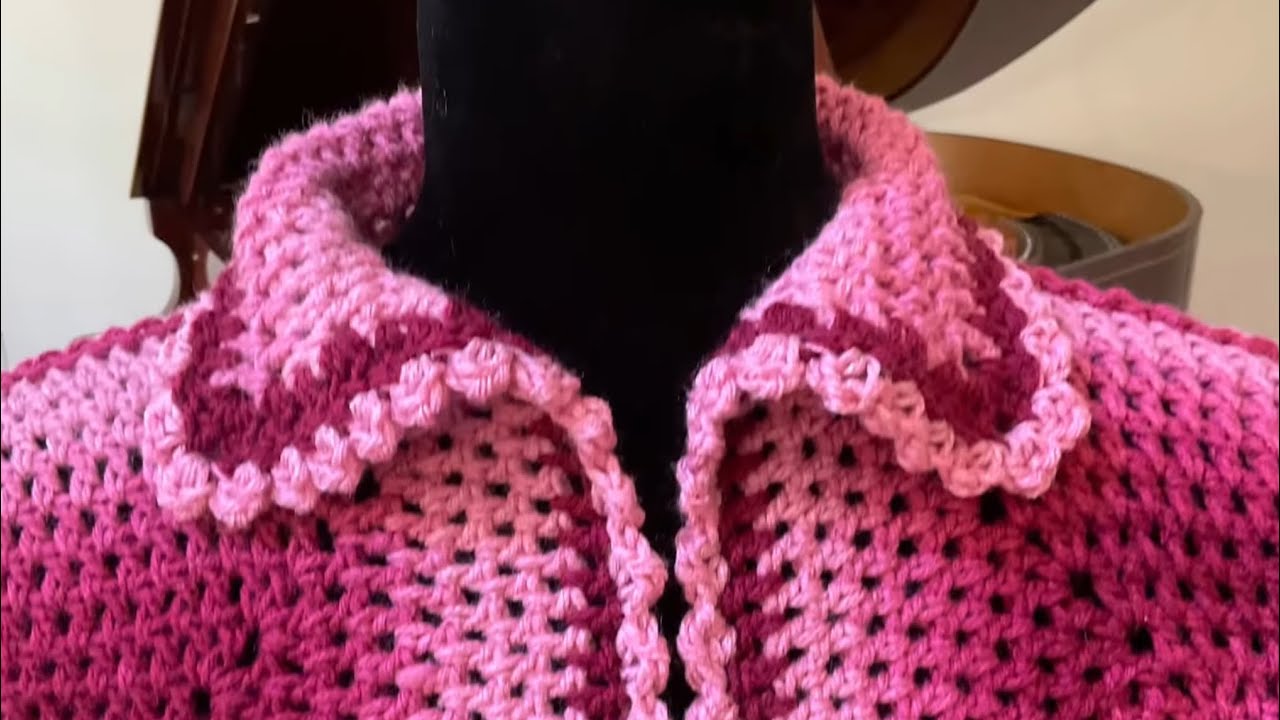 “IN BETWEEN DOUBLES STITCH” Beautiful Hexagon Cardi 🥰