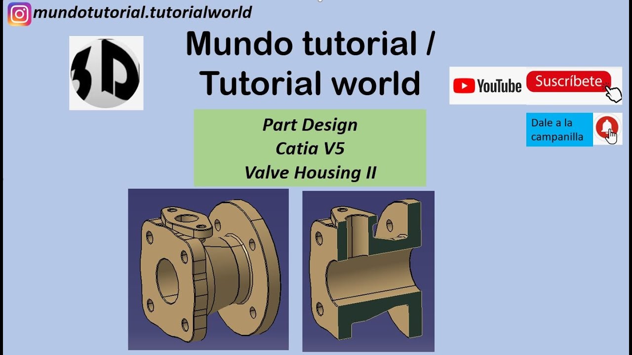 Catia V5. Part Design. Valve Housing