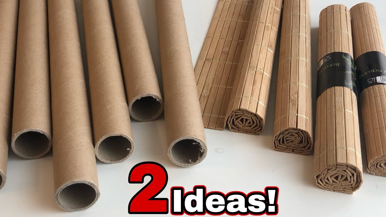 Karton Rulo ve Bambu Servis Altlığı ile 2 Güzel Fikir!
