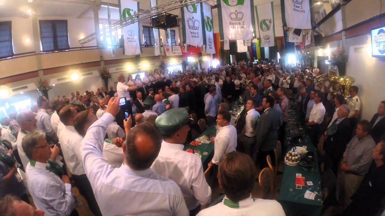 Nationalhymne der BRD Schützenfest Gummersbach 2014 Fliegermarsch