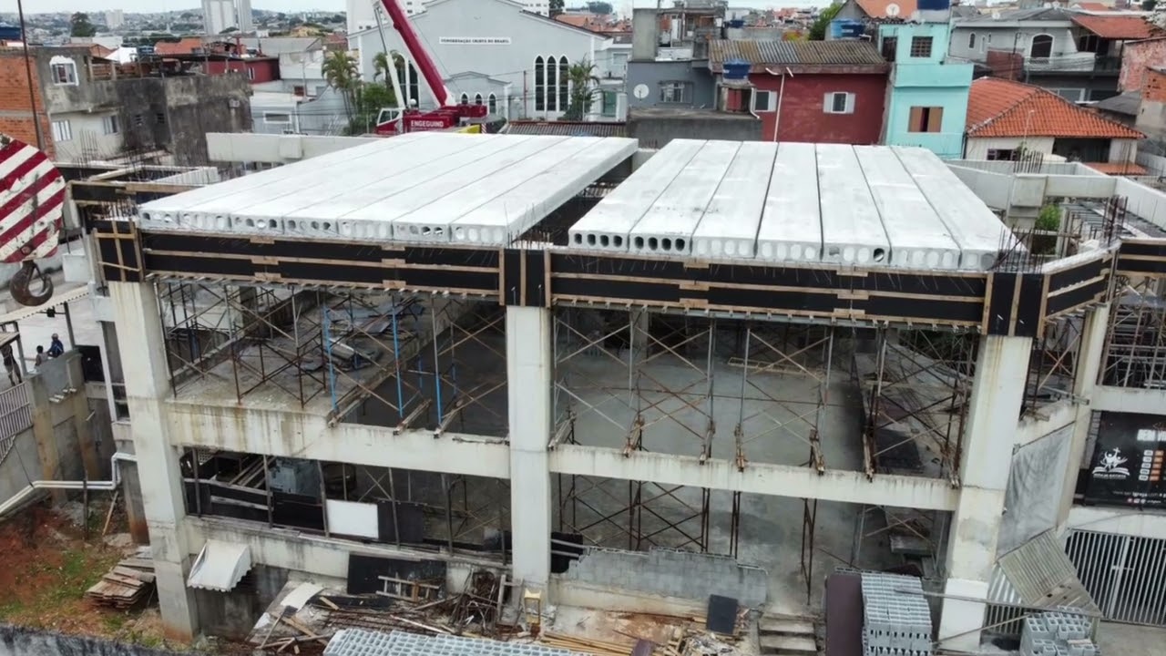 FORNECIMENTO E MONTAGEM DE LAJES ALVEOLARES