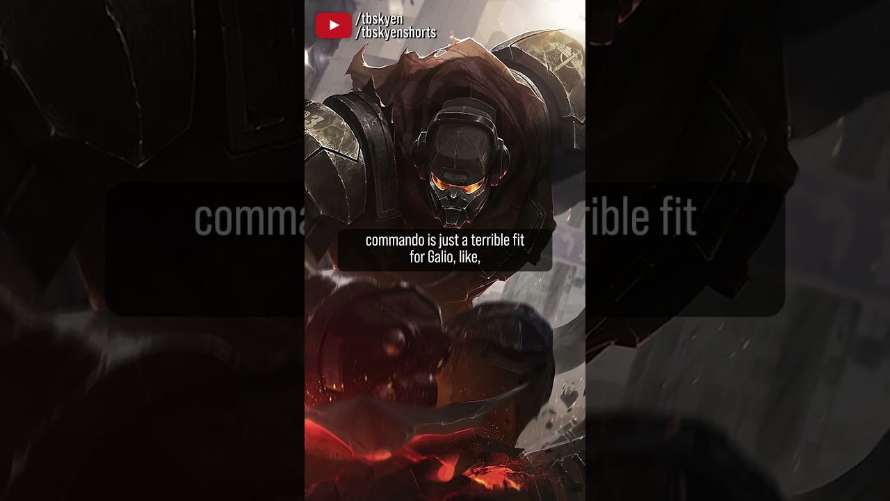 Even Galio's visual update couldn't save the incoherency of Commando || Best & Worst Skins