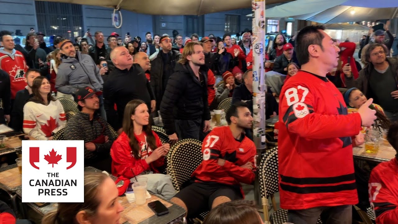 Fans in Milan react to Canada's advance to men's hockey finals