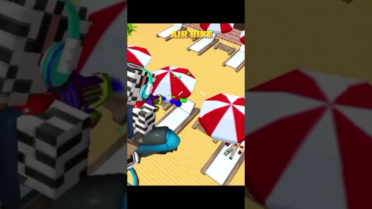 AIR ATTACK ON BEACH IN SCHOOL PARTY CRAFT 