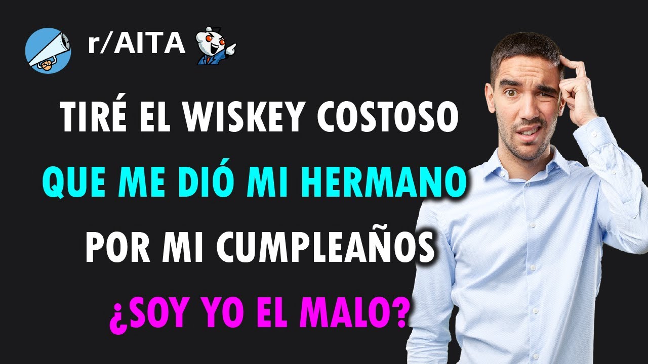 Mi hermano no quiso llevarse el Wiskey cuando se lo pedí, así que lo boté