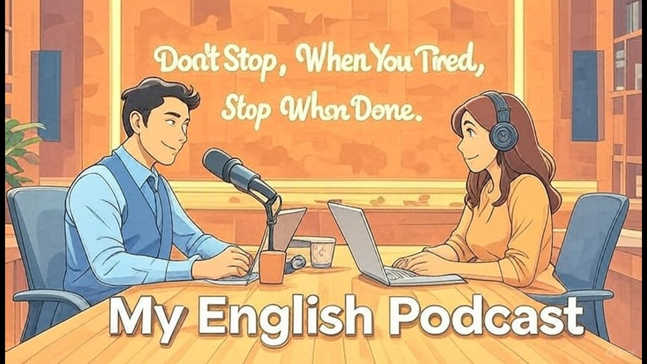 “Don’t Stop When You’re Tired, Stop When You’re Done | My English Podcast