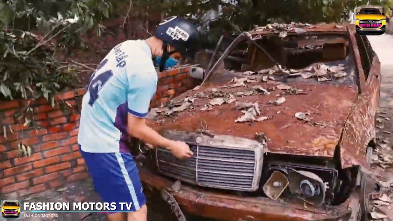 Restauraci&oacute;n extrema de un cl&aacute;sico Mercedes Benz abandonado !!! 😱😱😱