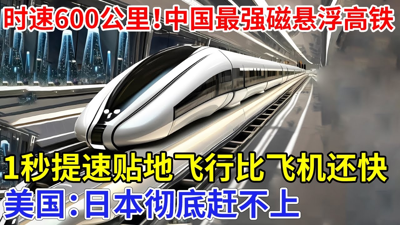 时速600公里！中国最强磁悬浮高铁！1秒提速贴地飞行比飞机还快，美国：日本彻底赶不上【创新中国】科技