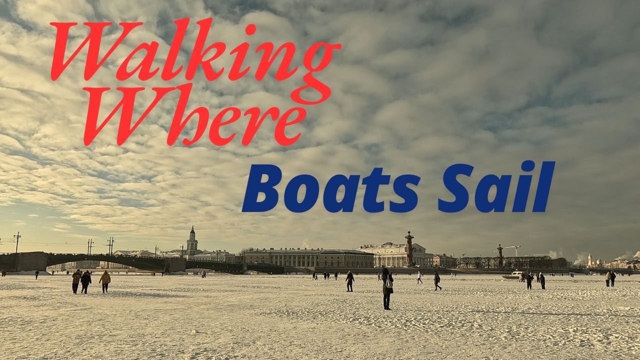 Frozen Neva River Walk ❄️ Winter Palace to Moika | Saint Petersburg Russia 4K