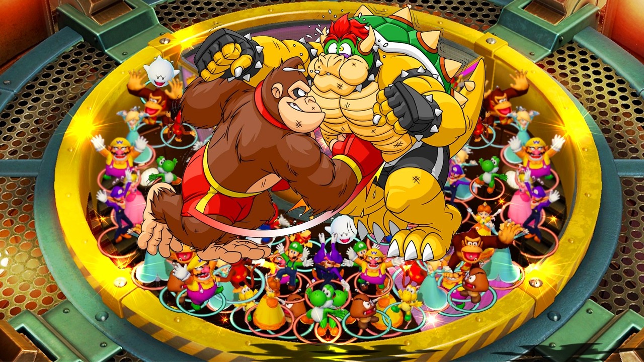 Super Mario Party - Lucky Team Neighbor Battles - Donkey Kong Brothers vs Bowser Brothers