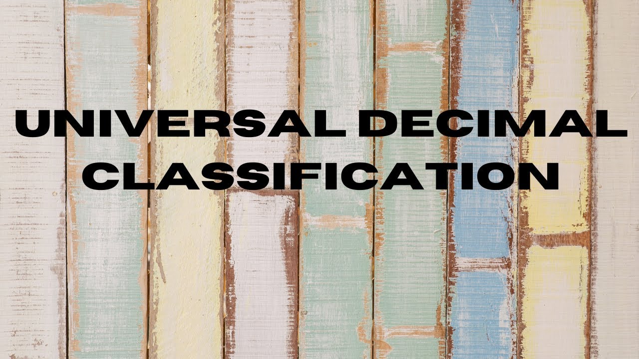 INTRODUCTION TO UNIVERSAL DECIMAL CLASSIFICATION (UDC)- BASICS IN TAMIL
