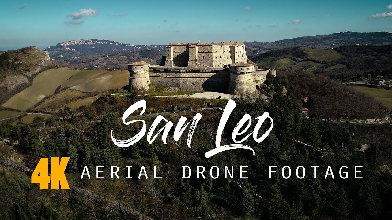 San Leo - 4K aerial drone footage