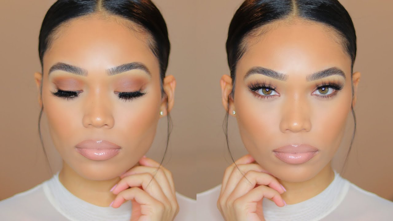 EASY NEUTRAL GLAM MAKEUP | LETS TALK ABOUT THE HATERS...CHIT CHAT | Briana Monique'