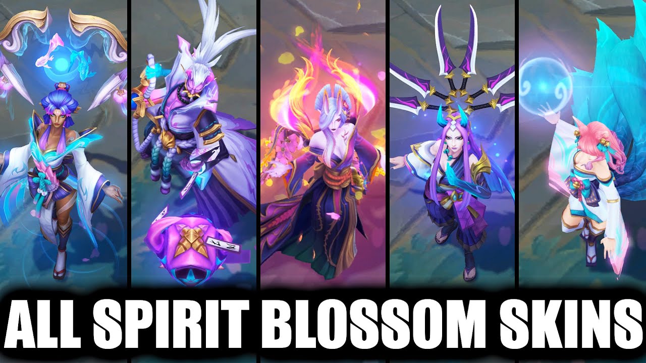 All 35 Spirit Blossom Skins Spotlight 2025 (League of Legends)