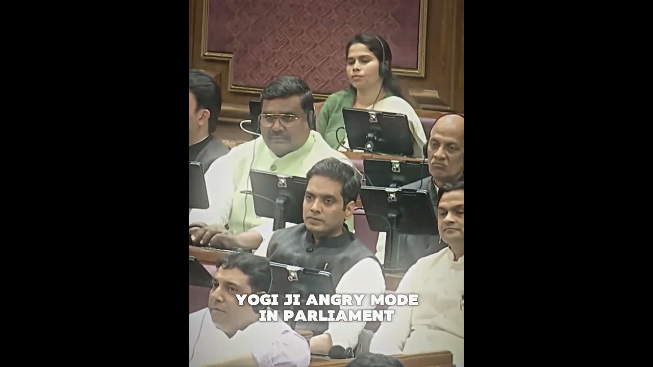 Yogi ji Angry Mode in Parliament 💀👑 #shorts #yogiadityanath