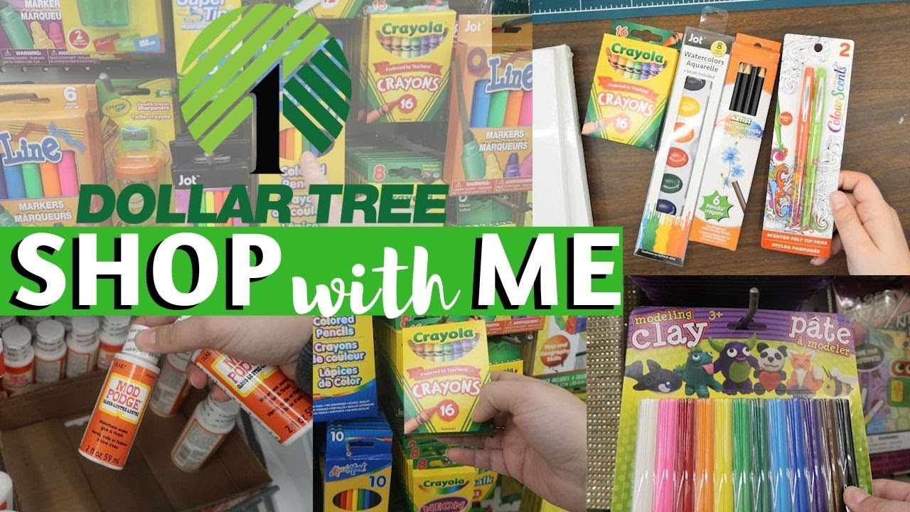 Cheap Art Supplies TAKE 2 || Dollar Tree Shop With Me + Review