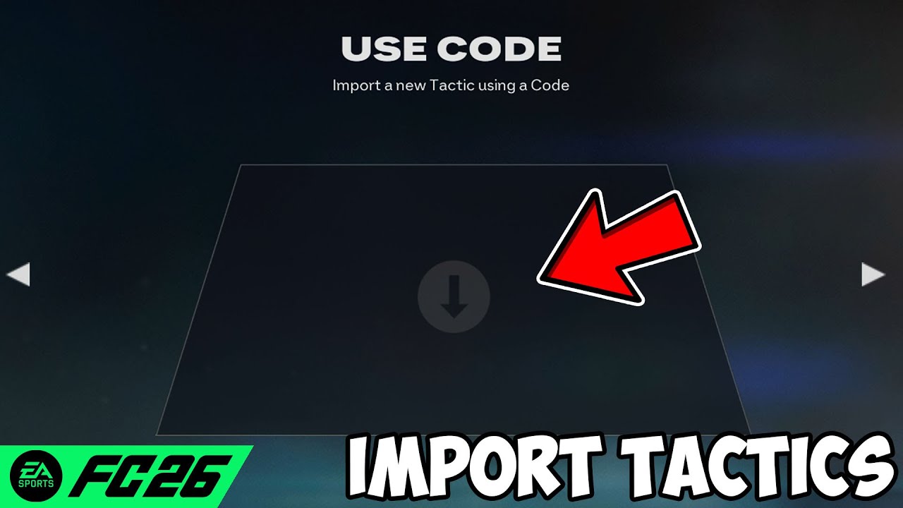How To Import Custom Tactics On FC 26 Ultimate Team