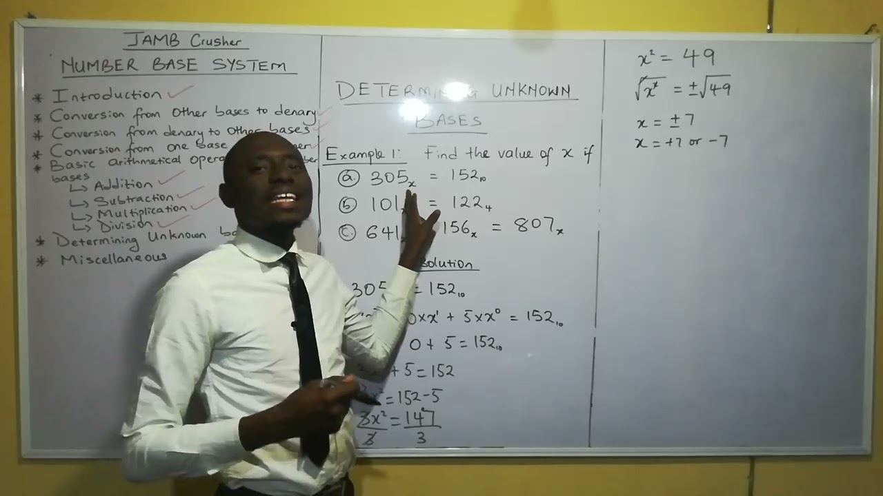 Determining an Unknown Base in Number Base Systems Made Easy