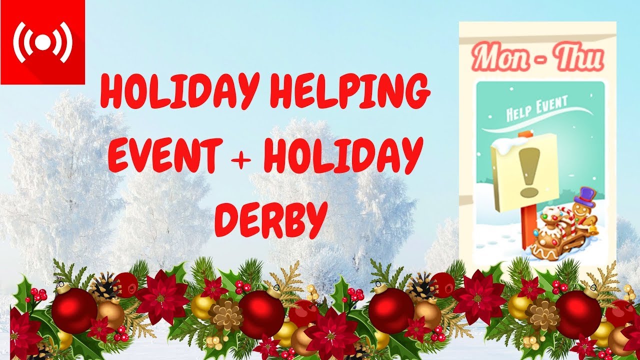 Hay Day Live Stream #1 - Helping Event + Holiday Derby