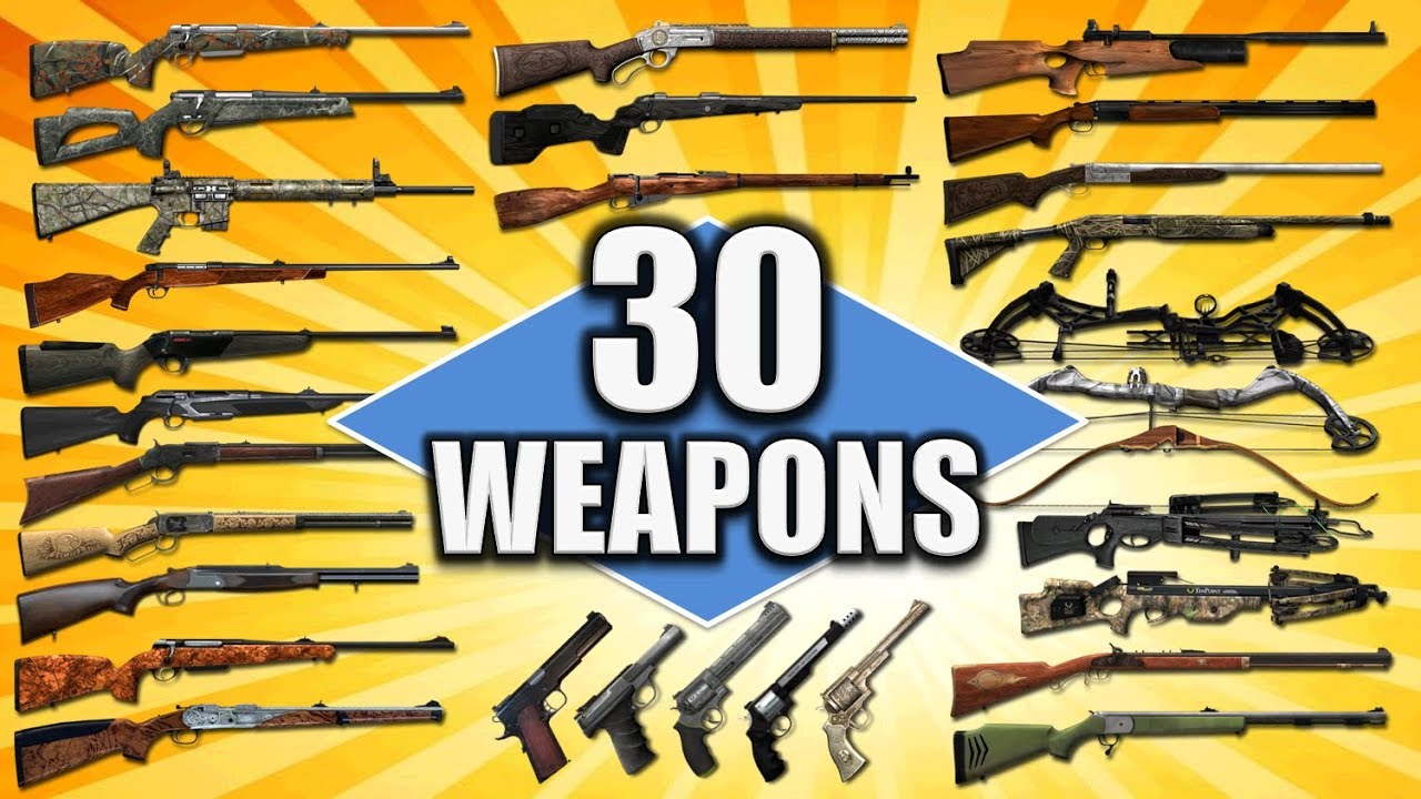 30 Weapons / 30 Animals - theHunter Classic