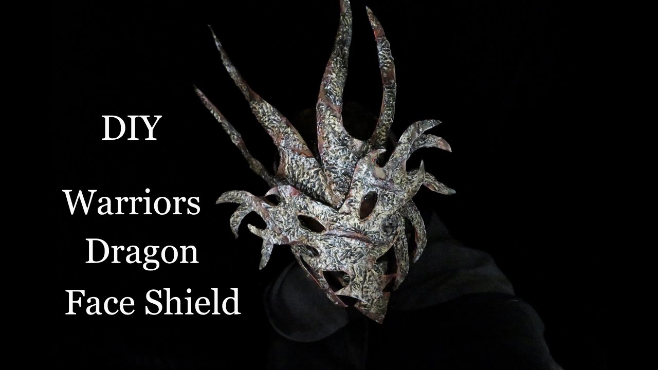 The warriors dragon face mask or shield