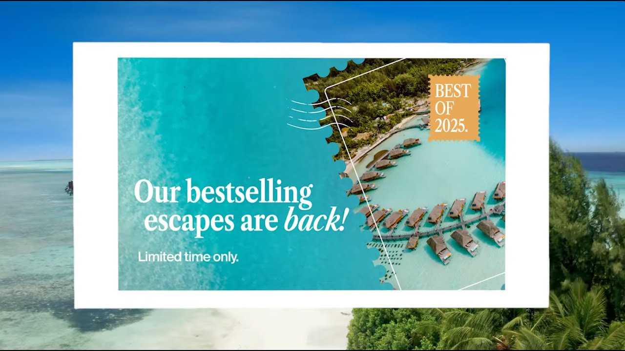 Our Bestselling Escapes are Back...for a Limited Time Only!